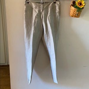 Light grey linen pants